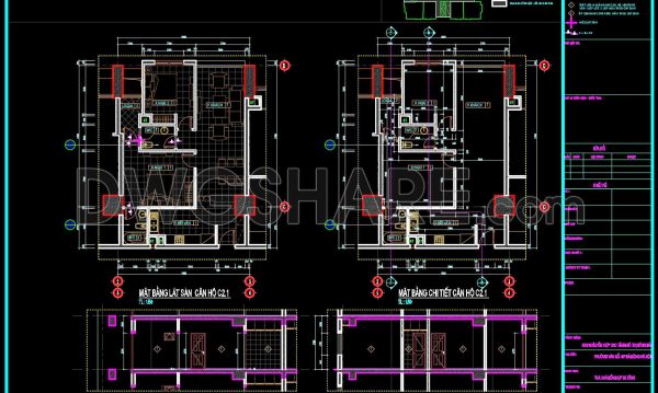 9 months ago
                

                
             594296. Free Download CAD Detailed Floor Plan of Apartment C2.1 – Full Layout & Construction Sections DWG