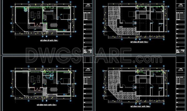9 months ago
                

                
             400305. CAD drawings detailing the design of water supply and drainage systems for a 2-story townhouse