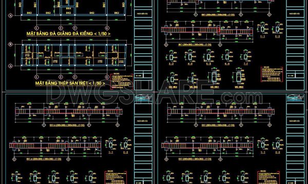 10 months ago
                

                
             437337. Free Download of Structural CAD Drawings for 3.6m x 17m Reinforced Concrete Townhouse