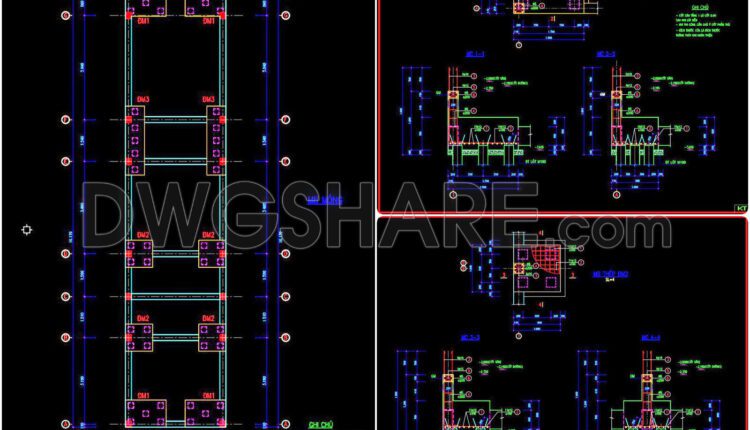 338. Free Download of Structural CAD Drawings for 3.7m x 13.8m Reinforced Concrete Townhouse (3)
