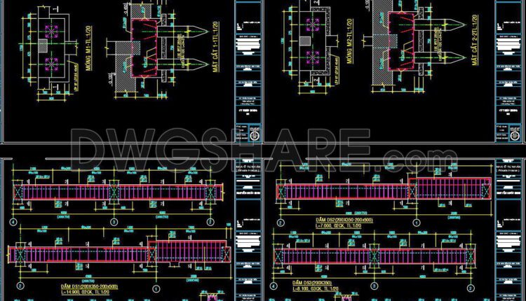 340. Free Download of Structural CAD Drawings for 6m x 17.5m Reinforced Concrete Townhouse (3)