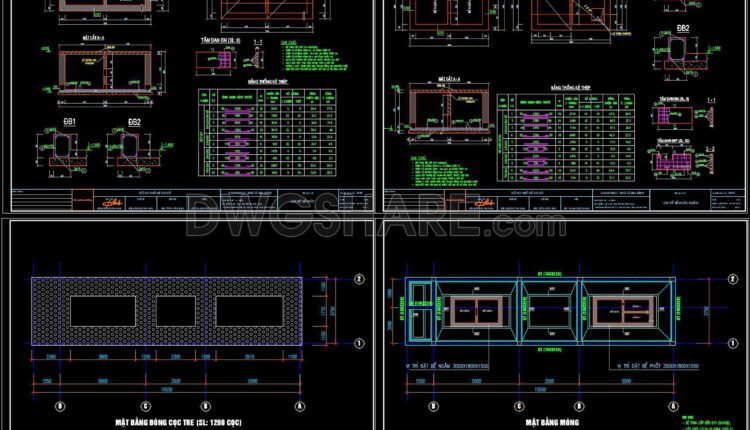 342. Free Download of Structural CAD Drawings for 3.7m x 15.5m Reinforced Concrete Townhouse (4)
