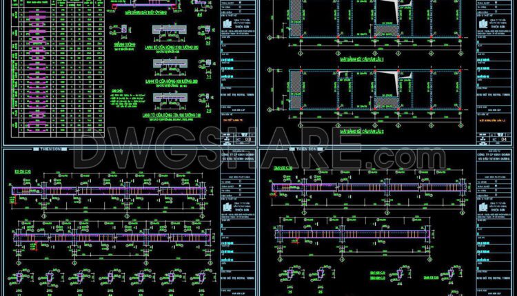 347. Free Download of Structural CAD Drawings for 5m x 20m Reinforced Concrete Townhouse (3)