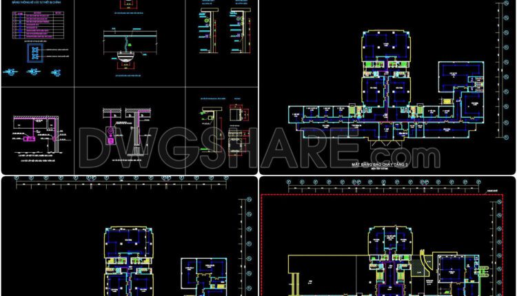 354. Download Cad Fire Protection Design Drawings For A 3-story Office Building (6,785 M2) (1)
