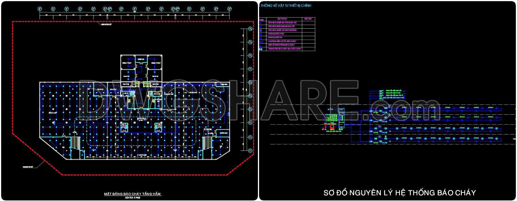 354. Download Cad Fire Protection Design Drawings For A 3-story Office Building (6,785 M2) (2)