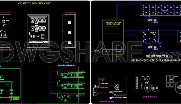 354. Download Cad Fire Protection Design Drawings For A 3-story Office Building (6,785 M2) (5)