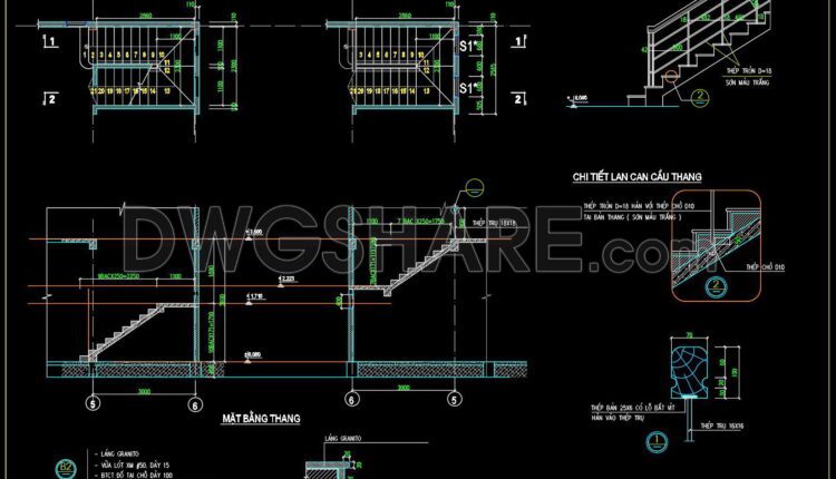 354.-free-download-detailed-cad-drawings-of-townhouse-stairs