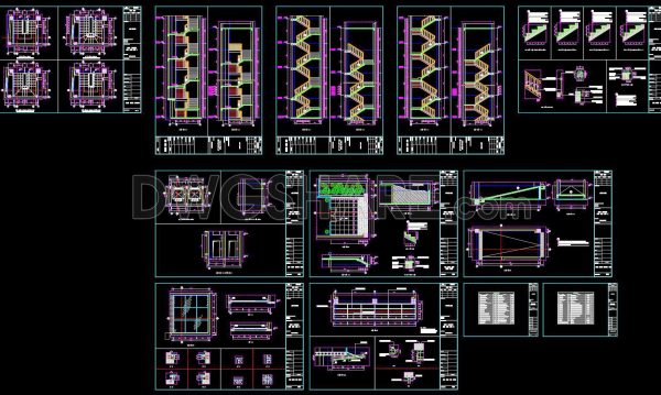 9 months ago
                

                
             474358. Download Detailed CAD Staircase Designs for Townhouses for Free