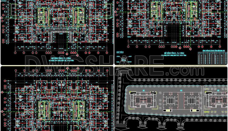 37. Download Architectural Cad Drawings Of A 20-floor Residential Apartment Building (2)