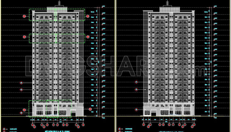 37. Download Architectural Cad Drawings Of A 20-floor Residential Apartment Building (4)