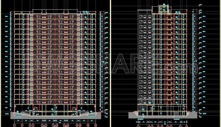 37. Download Architectural Cad Drawings Of A 20-floor Residential Apartment Building (6)