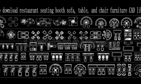 9 months ago
                

                
             4,806370. Free download restaurant seating booth sofa, table, and chair furniture CAD library