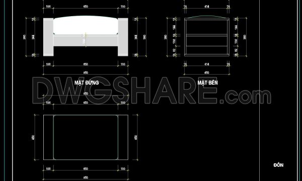 39. Free Download Living Room Stool Detail CAD Drawing