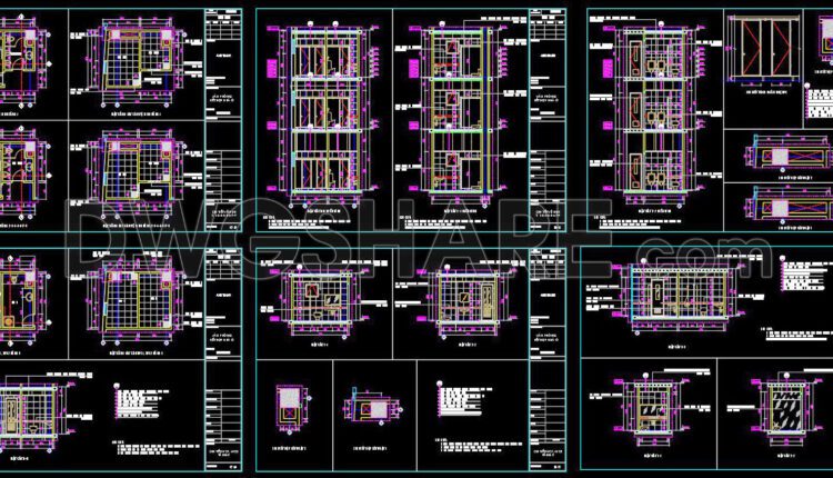 425. Download Free CAD Blocks – Public Toilet and Washroom Details (1)