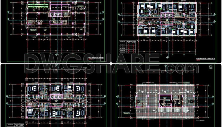 43. Download Itasco Tower 25-story Apartment Architectural Autocad Dwg Drawings (3)