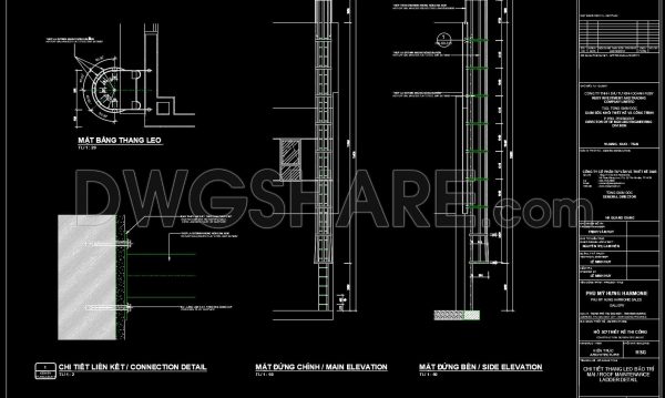 9 months ago
                

                
             275445. CAD Drawing of Roof Maintenance Ladder Details