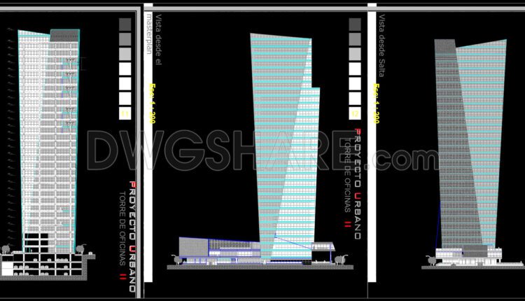 45. Download Architectural Cad Drawings Of A 40-story Office Tower (2)