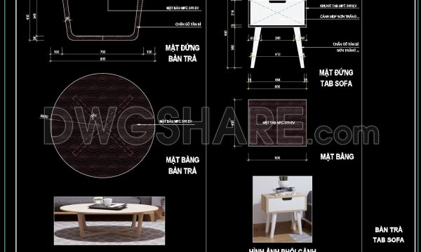 9 months ago
                

                
             39046. Free Download CAD Drawings of Coffee Table and Side Table Production Details (DWG File)