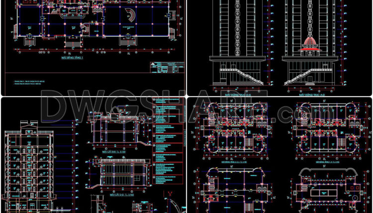 47. Download Architectural Cad Drawings Of An Administrative And Media Center Building (4)