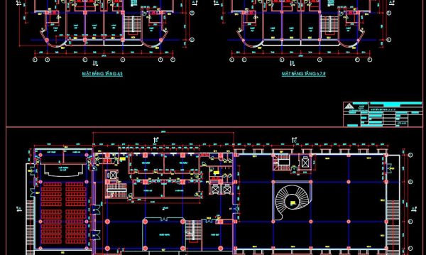 9 months ago
                

                
             90747. Free Download – Architectural CAD Floor Plans of an Administrative and Media Center Building