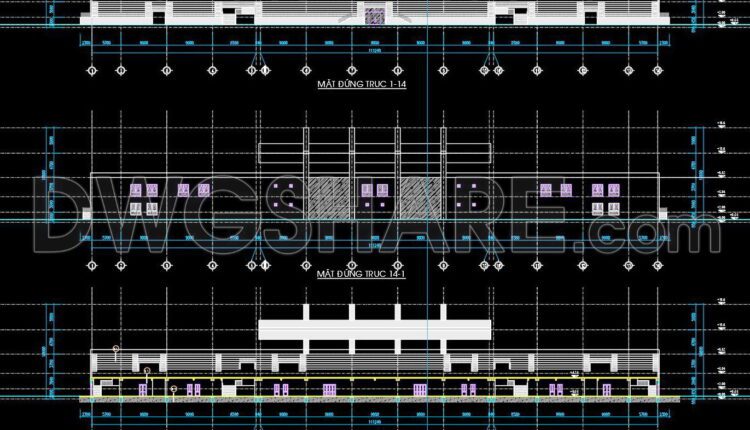 48. Download Exterior Stadium Grandstand Design Autocad Dwg Drawing (3)