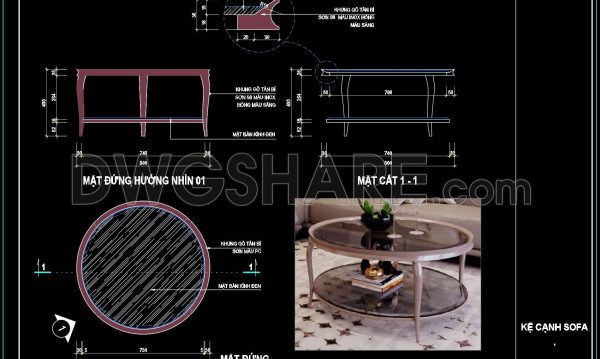 9 months ago
                

                
             28449. Free download of CAD drawings for living room coffee table details