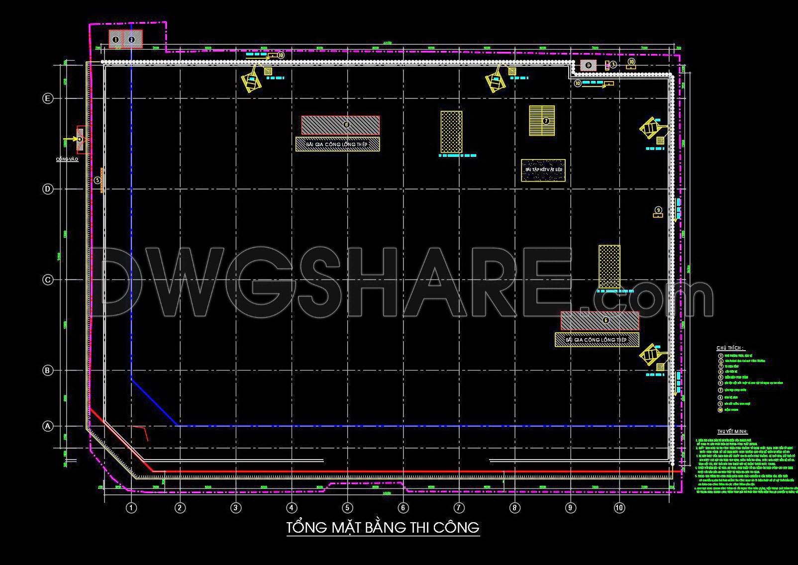 56. Free Download – Diaphragm Wall Construction Method CAD Drawing for High-Rise Buildings (3)