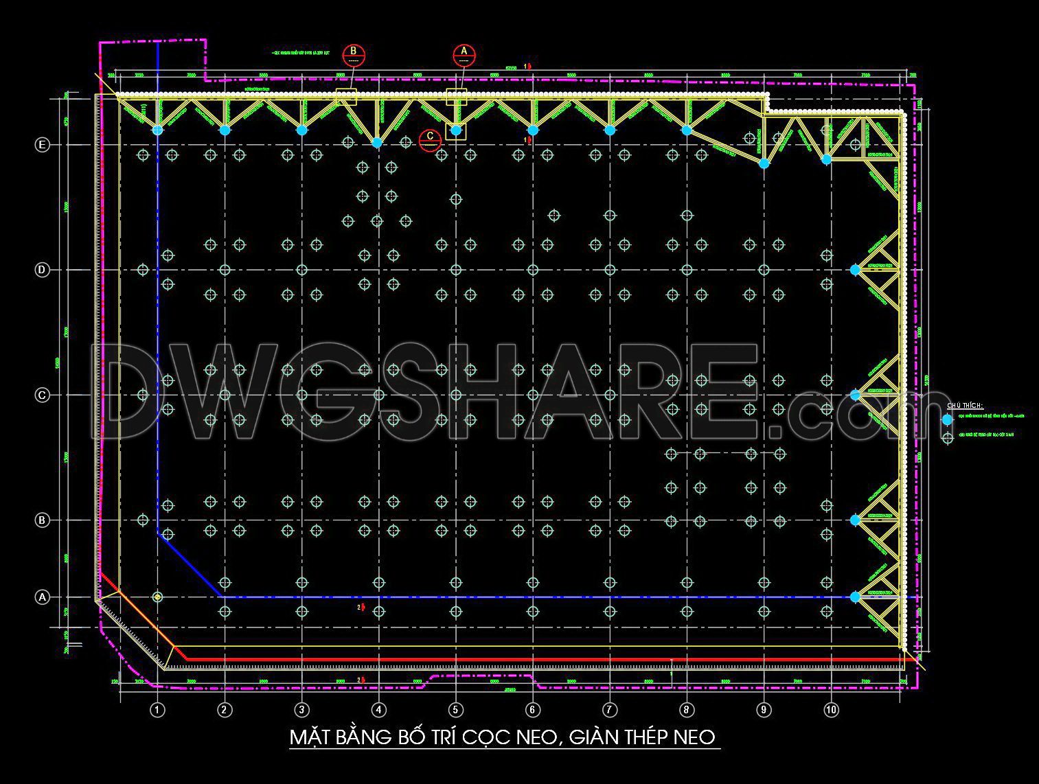56. Free Download – Diaphragm Wall Construction Method CAD Drawing for High-Rise Buildings (4)