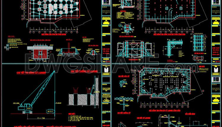 60. Free Download – CAD Drawings of Construction Method for a 22-Storey Apartment Building (2)