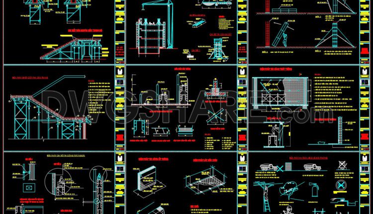 60. Free Download – CAD Drawings of Construction Method for a 22-Storey Apartment Building (1)