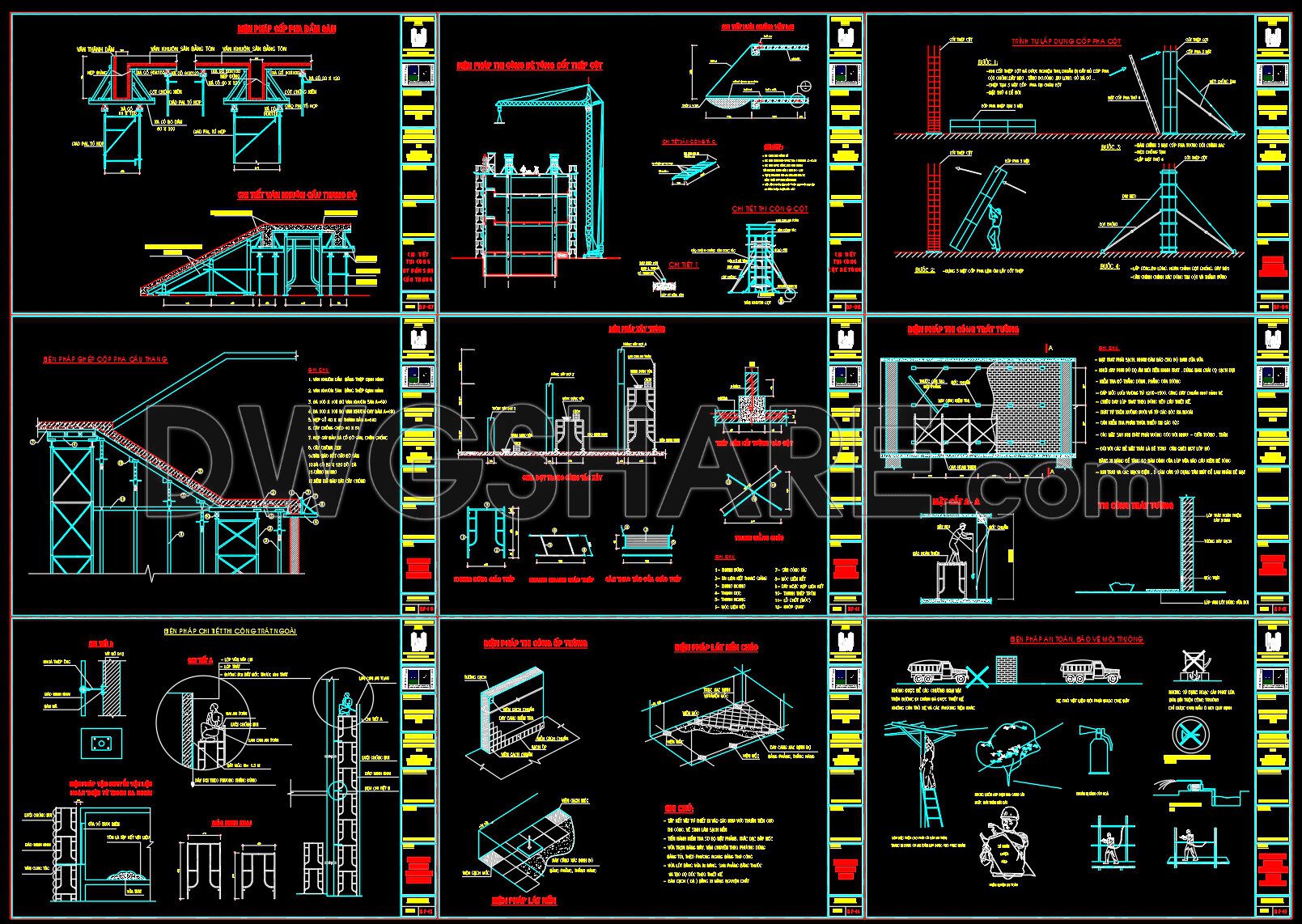60. Free Download – CAD Drawings of Construction Method for a 22-Storey Apartment Building (3)
