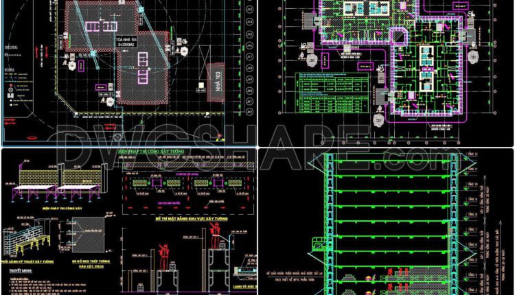 61. Download Construction Method CAD Drawings – Plastering Works for 12-Story Building (3)