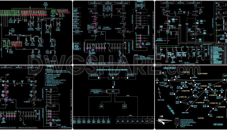 63. Download Full Autocad Dwg Drawings Of A 110kv Power Plant Project (5)