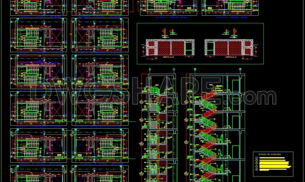 9 months ago
                

                
             1,130647. Free Download Emergency Staircase Elevation & Section Detail CAD Drawing
