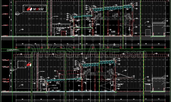 649. Factory Detail Section CAD Drawings – DWG Template for Construction & Engineering
