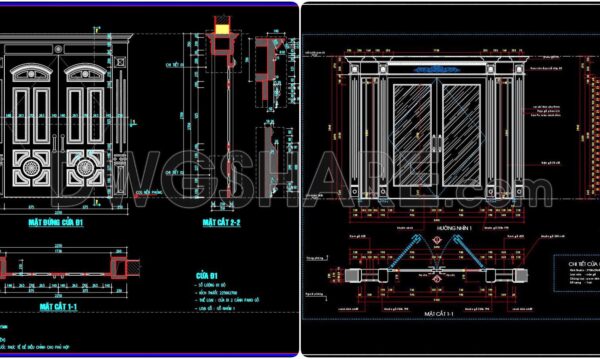 9 months ago
                

                
             718729. Download CAD Drawings of Detailed Entrance Door and Classical Glass Partition