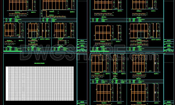 10 months ago
                

                
             293731. Download Free DWG CAD Details of Doors and Windows