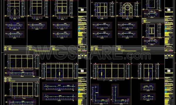 10 months ago
                

                
             517736. Get Free Detailed CAD Drawings of Doors and Windows for Download