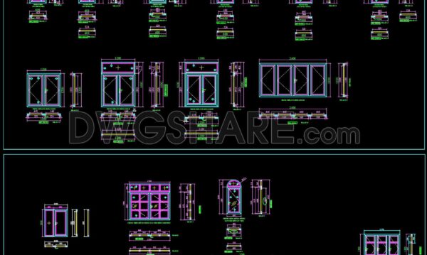 10 months ago
                

                
             721739. Download Free DWG CAD Details of Doors and Windows