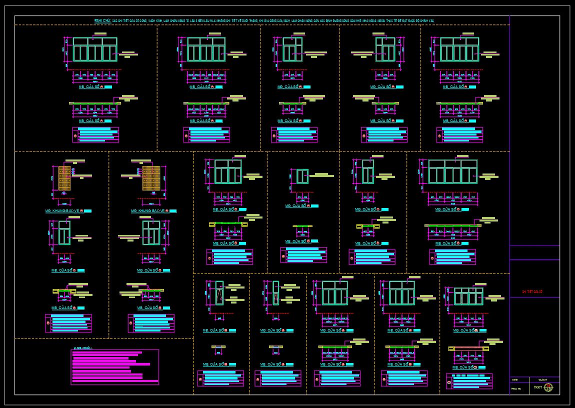 773. Download Free DWG CAD Details of Doors and Windows (1)