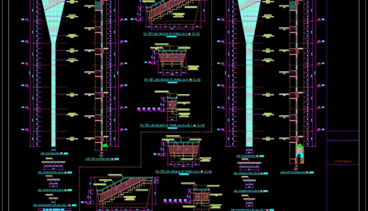 774. Free Download – Detailed CAD Drawing of Glass Door Frame for a 9-Storey Building (1)