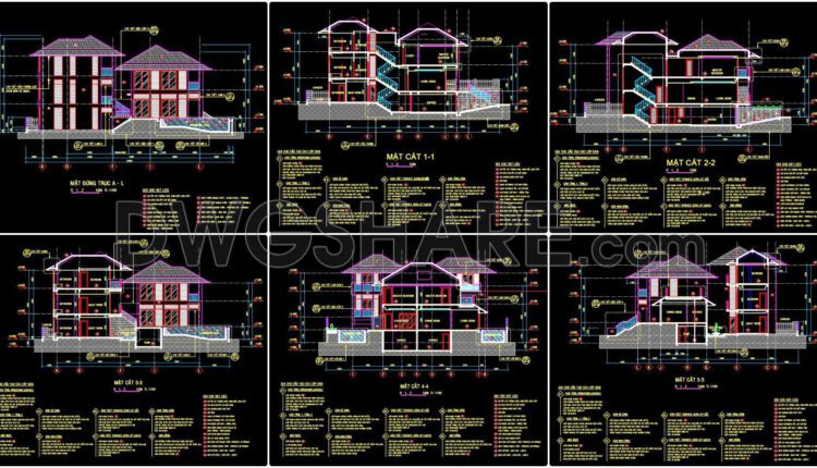 800. Download Da Nang Beach Resort Villa Project Autocad Drawings (7)