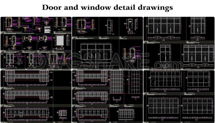 92. Door And Window Detail Drawings