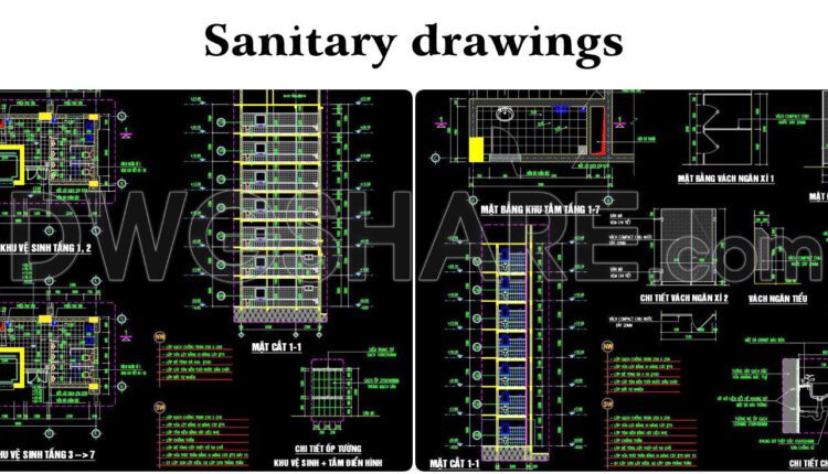 93 Sanitary Drawings
