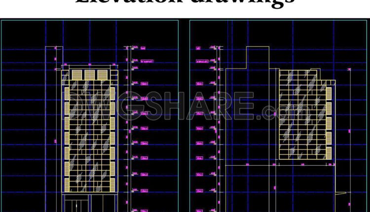 94. Download Full Cad Design Drawings For All Categories Of A 9-story Office Building (2,600 M2) (3)