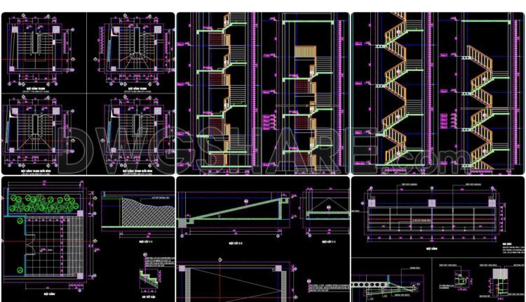 94. Download Full Cad Design Drawings For All Categories Of A 9-story Office Building (2,600 M2) (8)