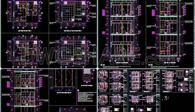 94. Download Full Cad Design Drawings For All Categories Of A 9-story Office Building (2,600 M2) (9)