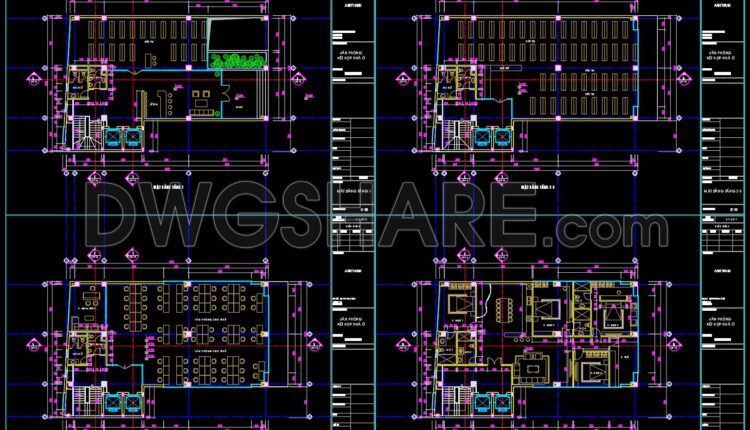 94. Free Download 9-story Office Floor Plan Cad Drawings – Complete Functional Layout Details