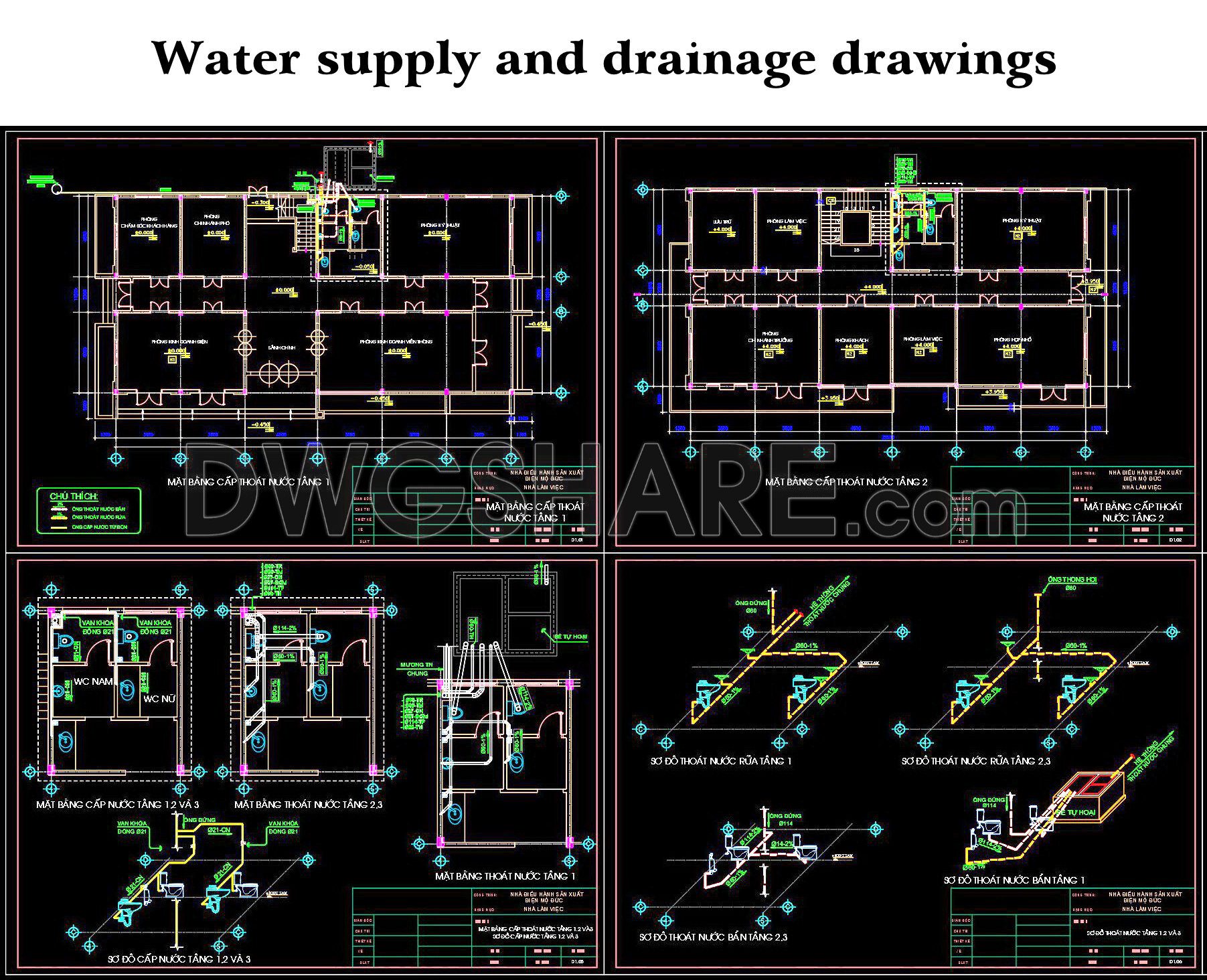95 Water Supply And Drainage Drawings 1 Free Cad Blocks Download 
