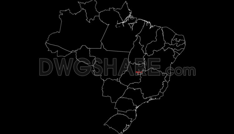 Brasil Map AutoCAD File Download (1)